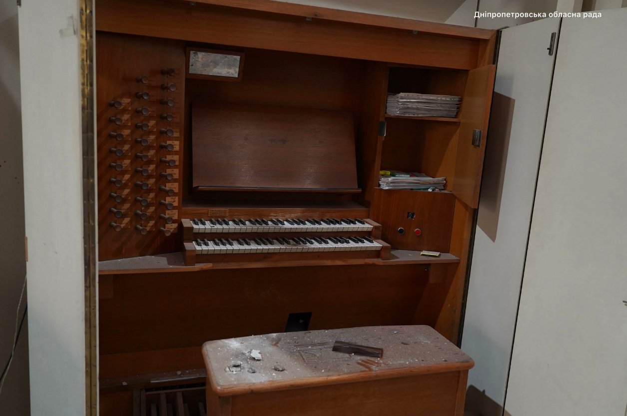 Russia strikes Ukraine's Dnipro organ hall and rare music heritage