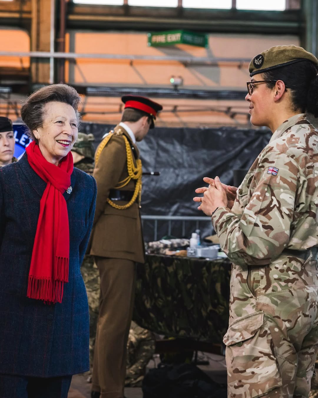 Princess Anne visits British military training of Ukrainian Armed Forces