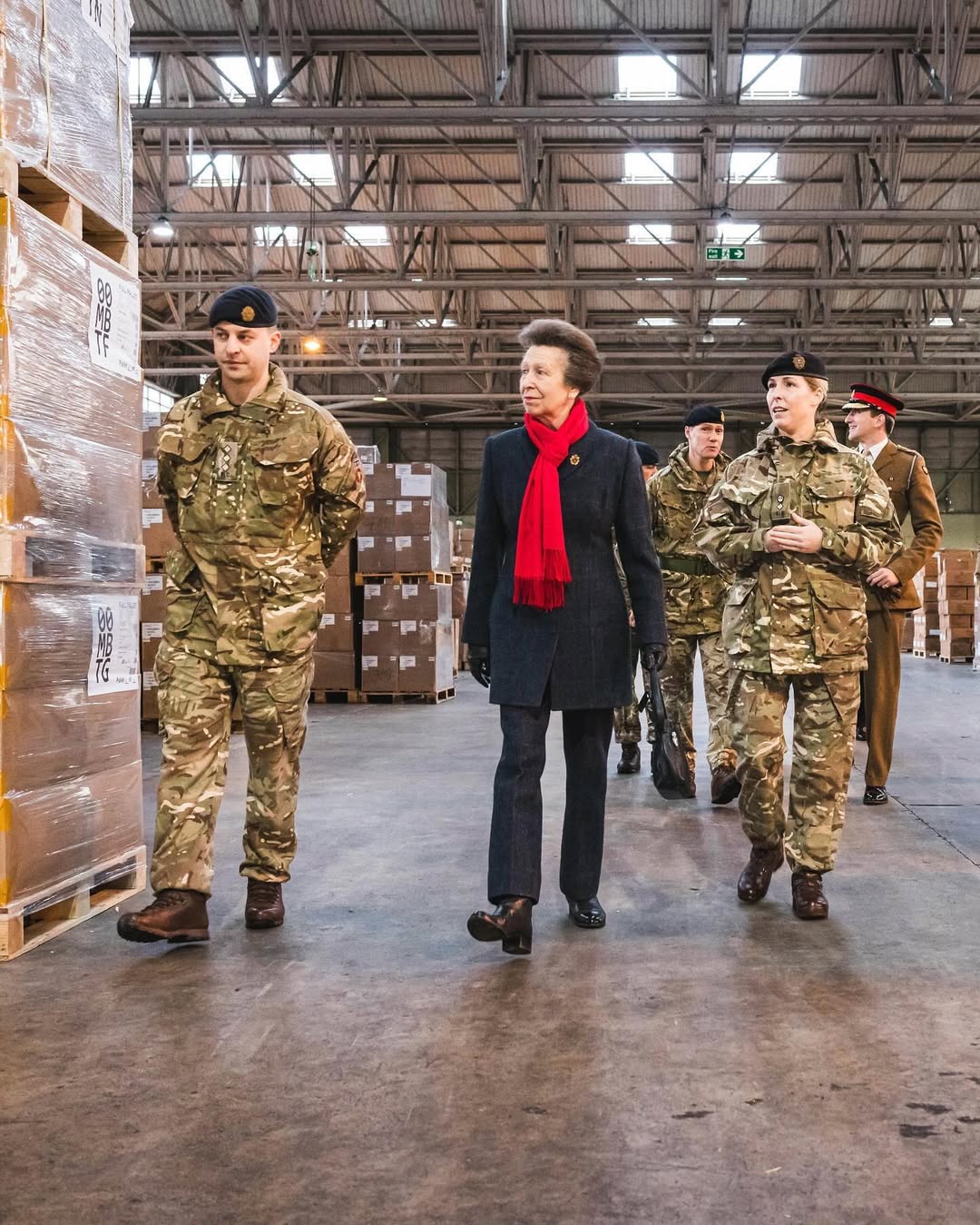 Princess Anne visits British military training of Ukrainian Armed Forces