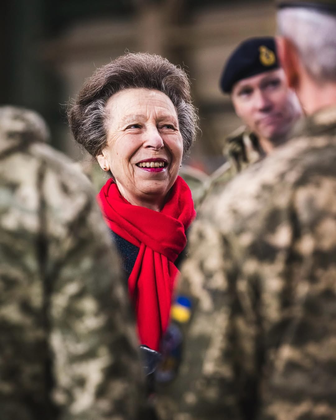 Princess Anne visits British military training of Ukrainian Armed Forces
