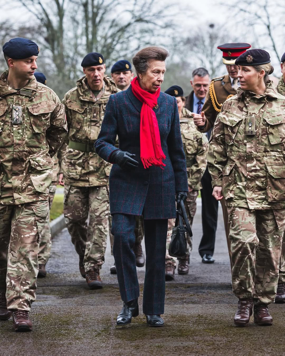 Princess Anne visits British military training of Ukrainian Armed Forces
