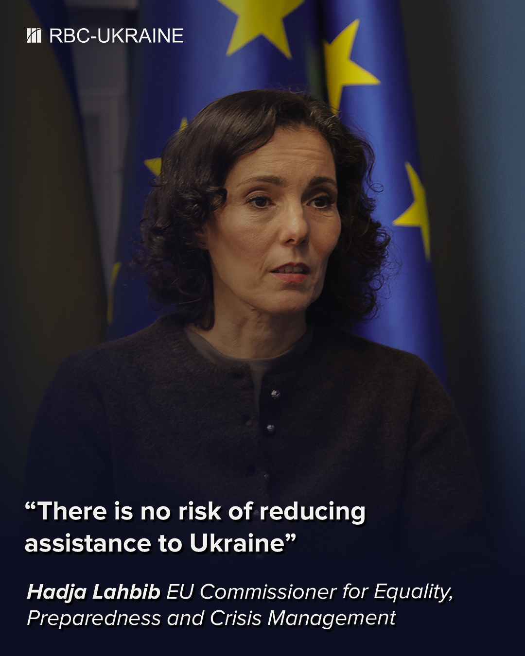 EU aided 9 million Ukrainians, but won't fill US role: Interview with Commissioner Hadja Lahbib