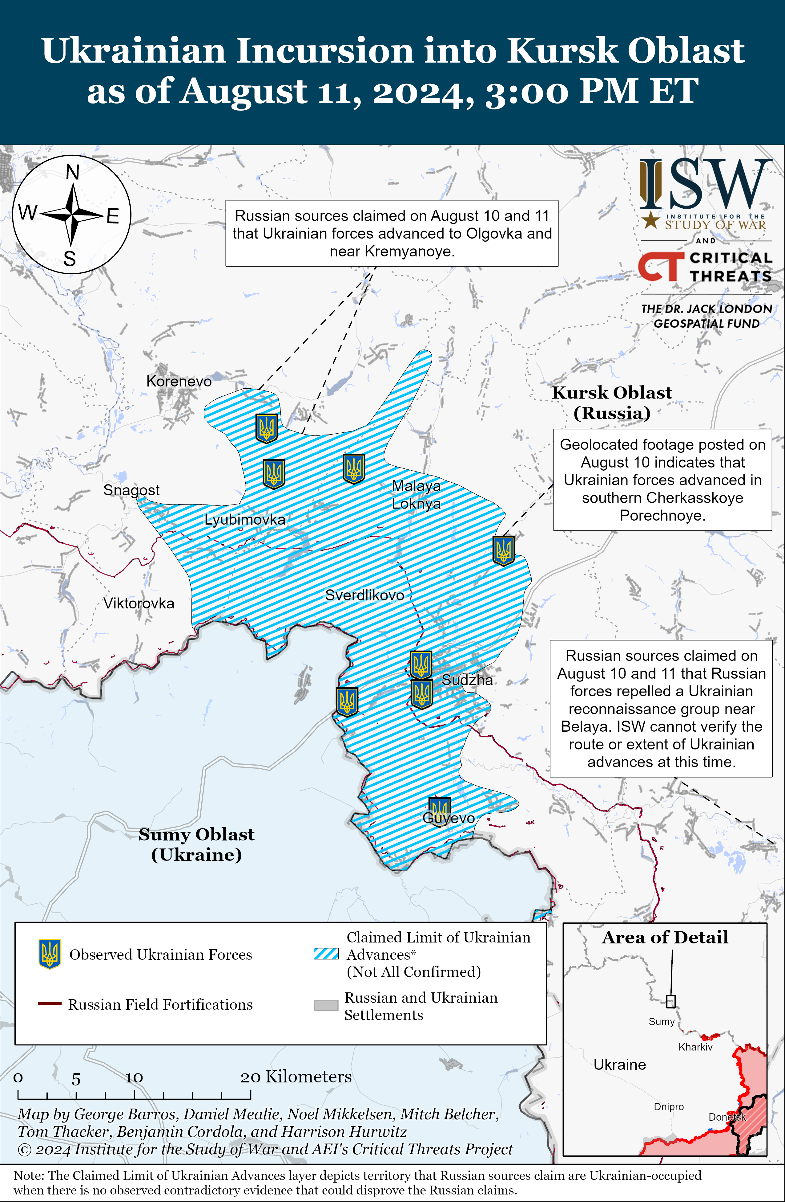 Fighting in Russia's Kursk region on August 12 - Maps of battles | RBC ...