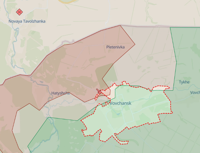 Russian army advanced near Vovchansk and Kalynivka