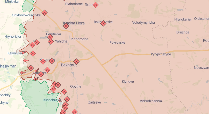 Russian army advanced near Vovchansk and Kalynivka