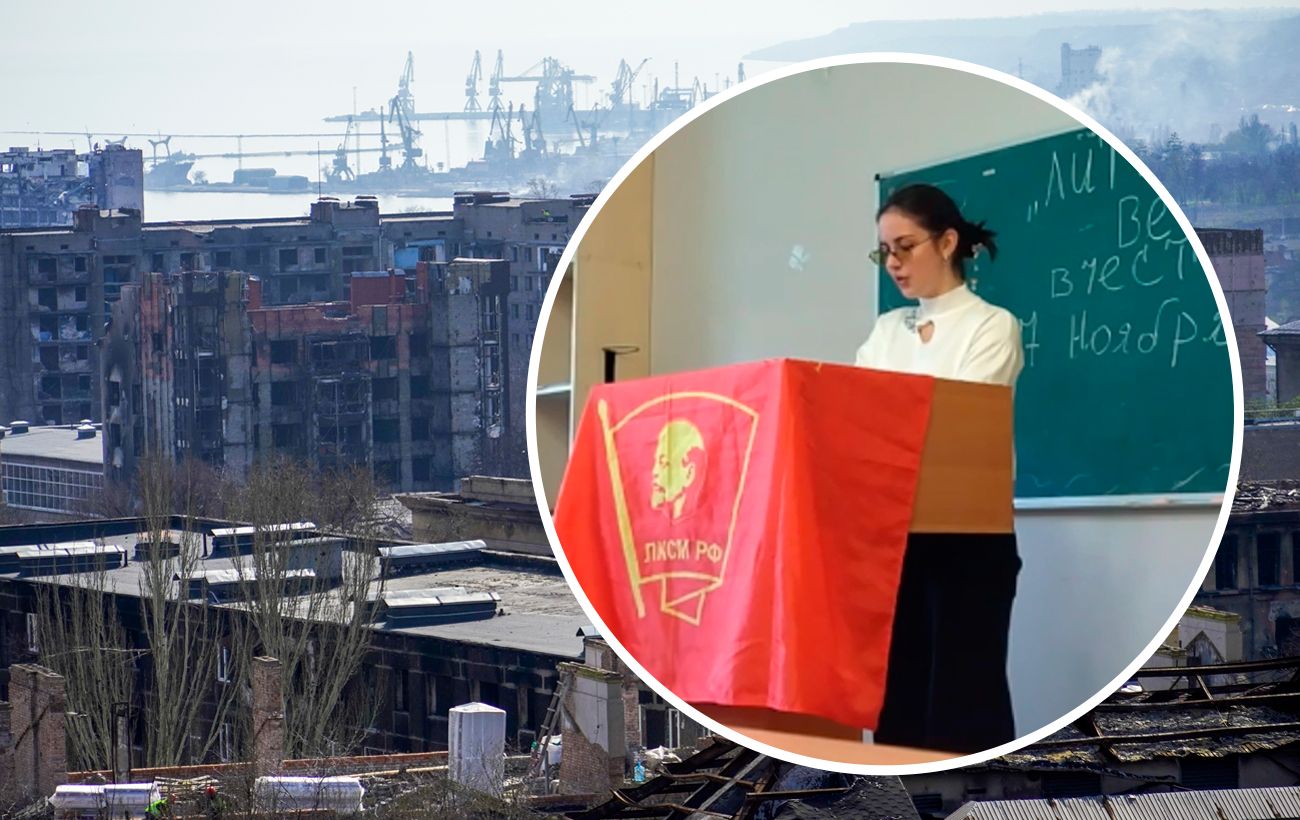 Russians in Mariupol restore USSR past, engaging schoolchildren