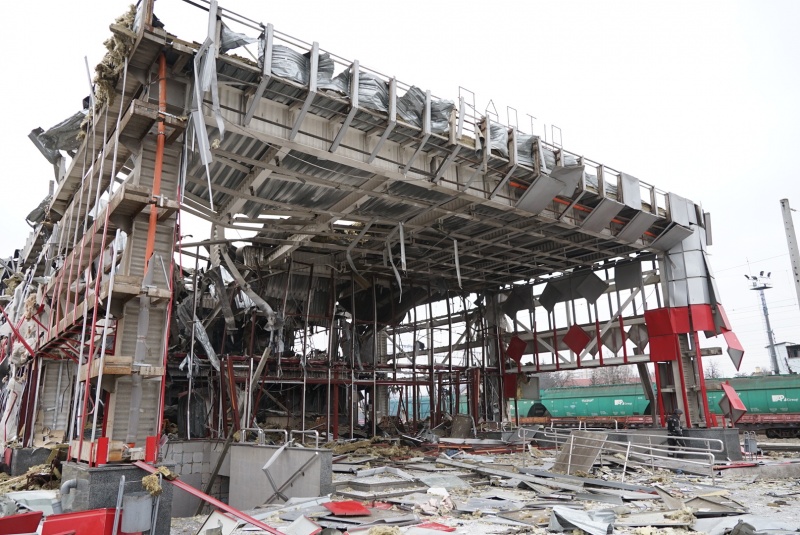 Fastiv’s train station lies in ruins after Russian strike: Report from RBC-Ukraine