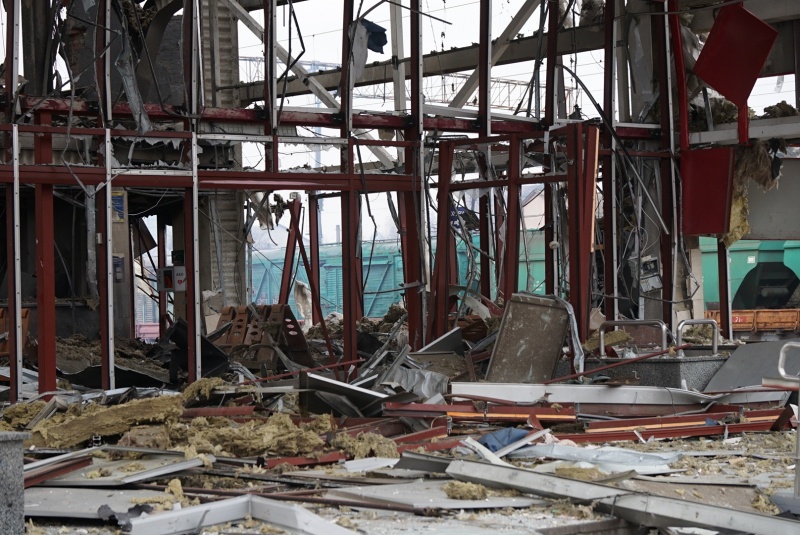 Fastiv’s train station lies in ruins after Russian strike: Report from RBC-Ukraine