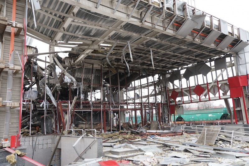 Fastiv’s train station lies in ruins after Russian strike: Report from RBC-Ukraine