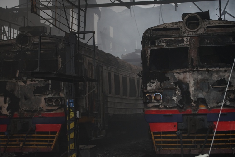 Fastiv’s train station lies in ruins after Russian strike: Report from RBC-Ukraine