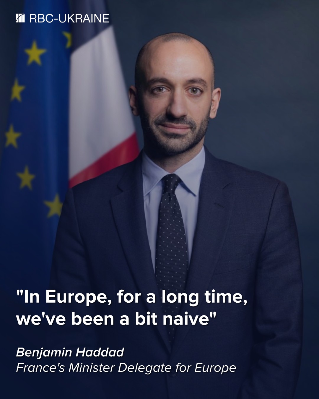 'Ukraine is not expensive for Europeans': Interview with French minister Benjamin Haddad