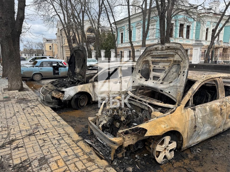 Ruined city center, burnt cars, children among dead: Photo report from Ukrainian Sumy
