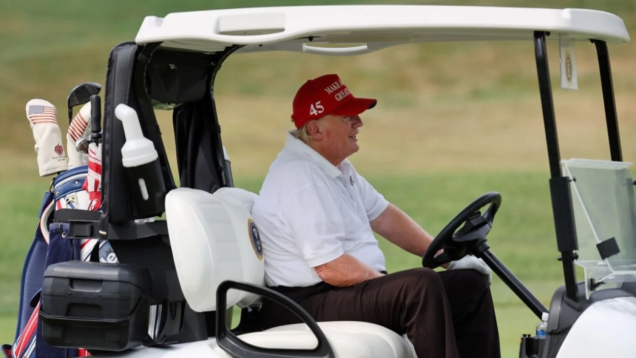 Trump's tariffs hit golf carts — his favorite mode of transportation