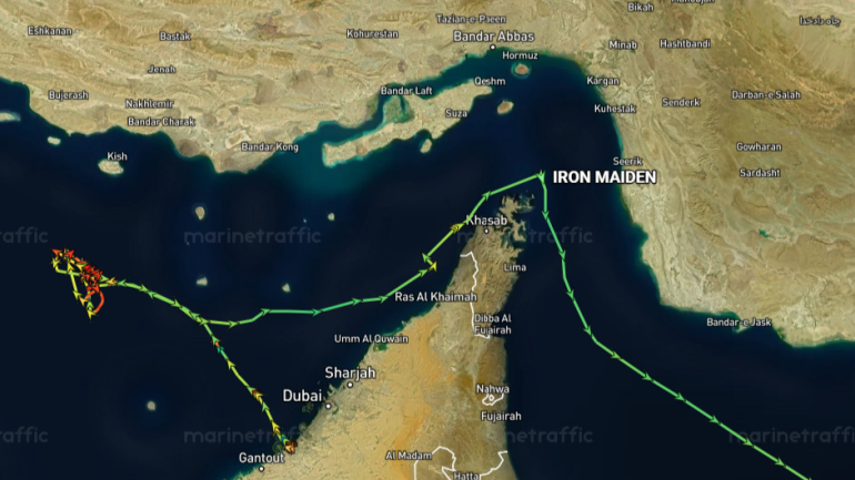 Vessels in Hormuz Strait mask locations and IDs en masse