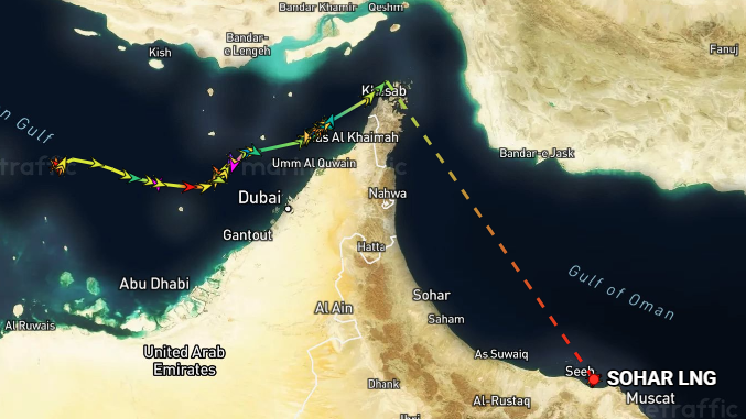 Vessels in Hormuz Strait mask locations and IDs en masse