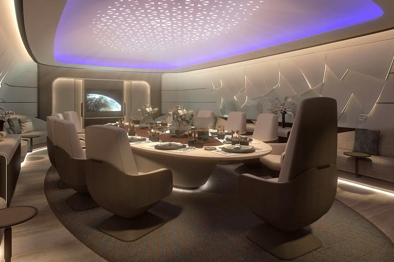 Inside world's largest twin-engine Boeing BBJ: Royal interior