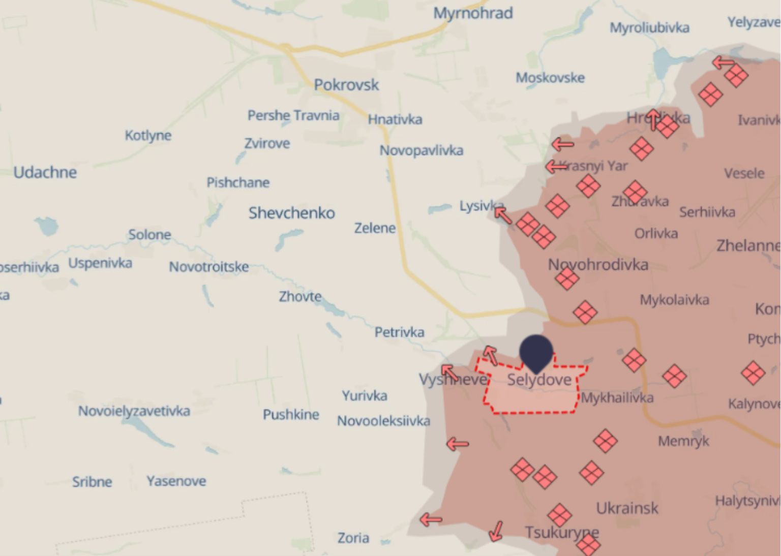 Selydove in 'red zone'? Frontline situation analysis and possible risk for Pokrovsk