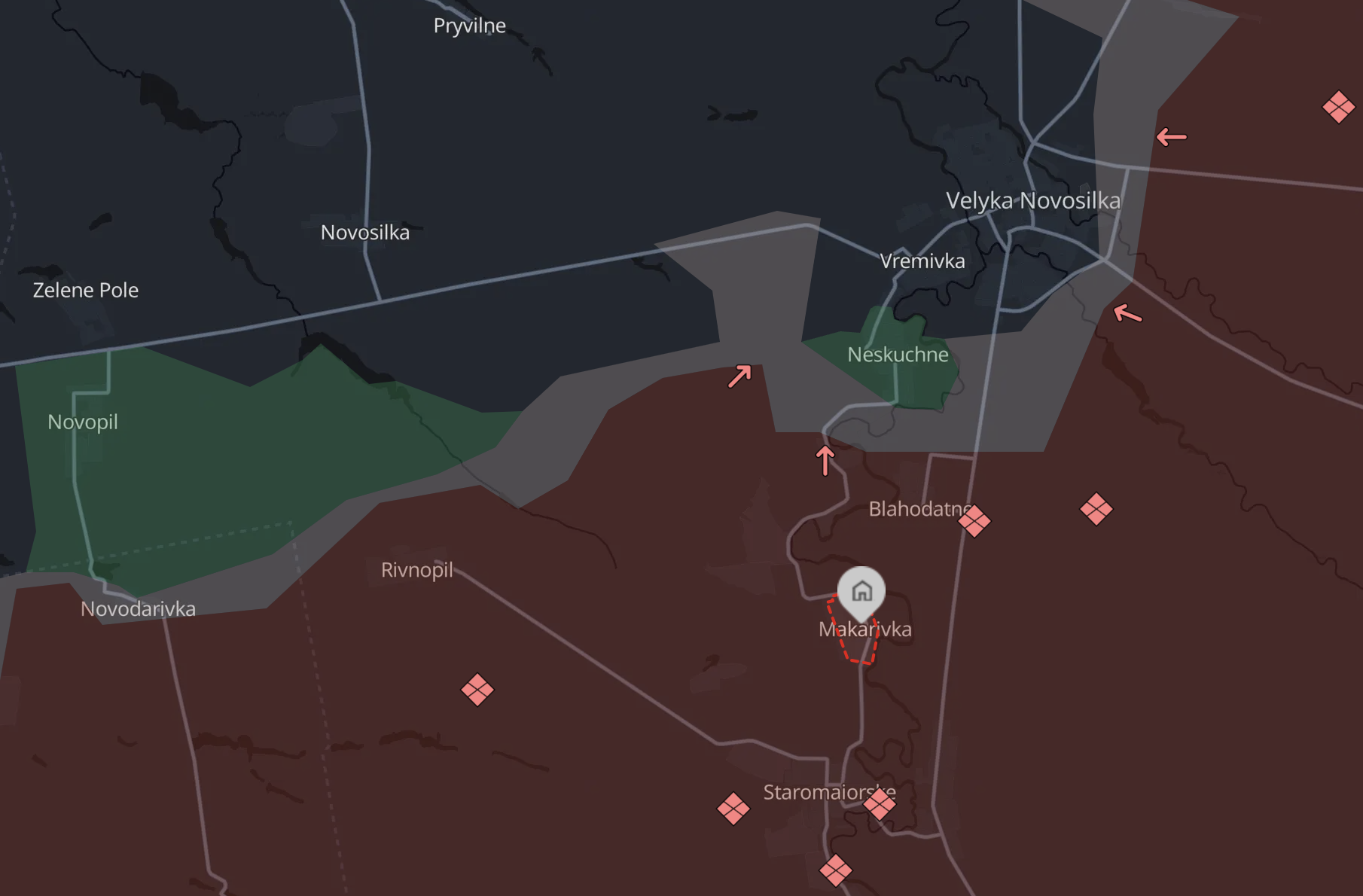 No encirclement of Ukraine's military: Situation in Makarivka area on Vremivka axis