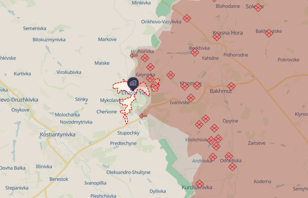 Russians target Ukrainian positions near Chasiv Yar and Toretsk