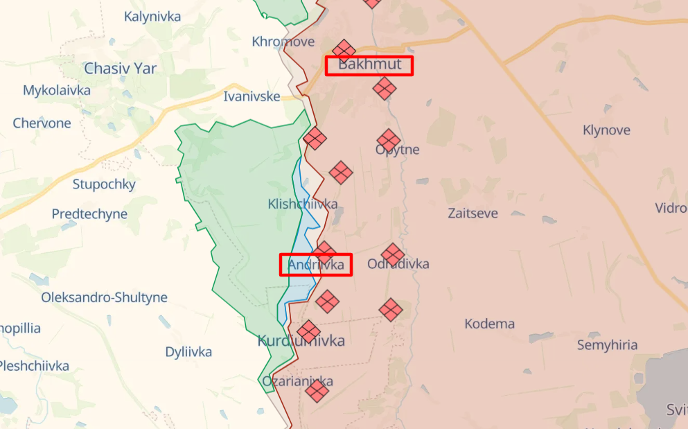 Russians retreat near Bakhmut: Where Ukrainian defenders advanced