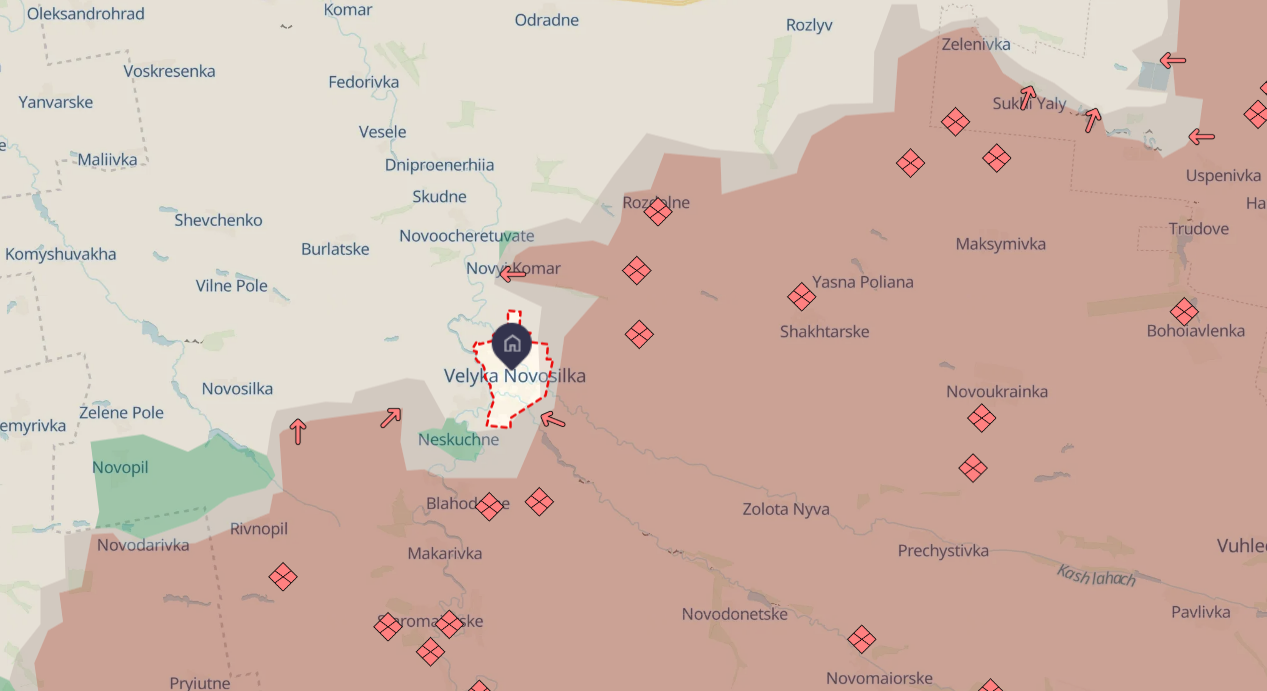 Russia ramps up pressure on Velyka Novosilka in Donetsk rerion after 2022 failure – UK intel