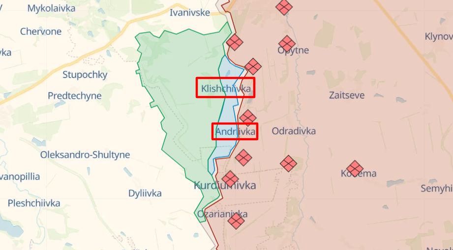 Ukrainian MoD confirms liberation of Klishchiivka, Bakhmut front