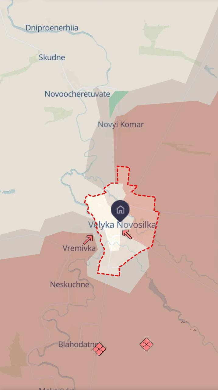 Ukraine's Forces assess risk of encirclement of Velyka Novosilka, Donetsk region