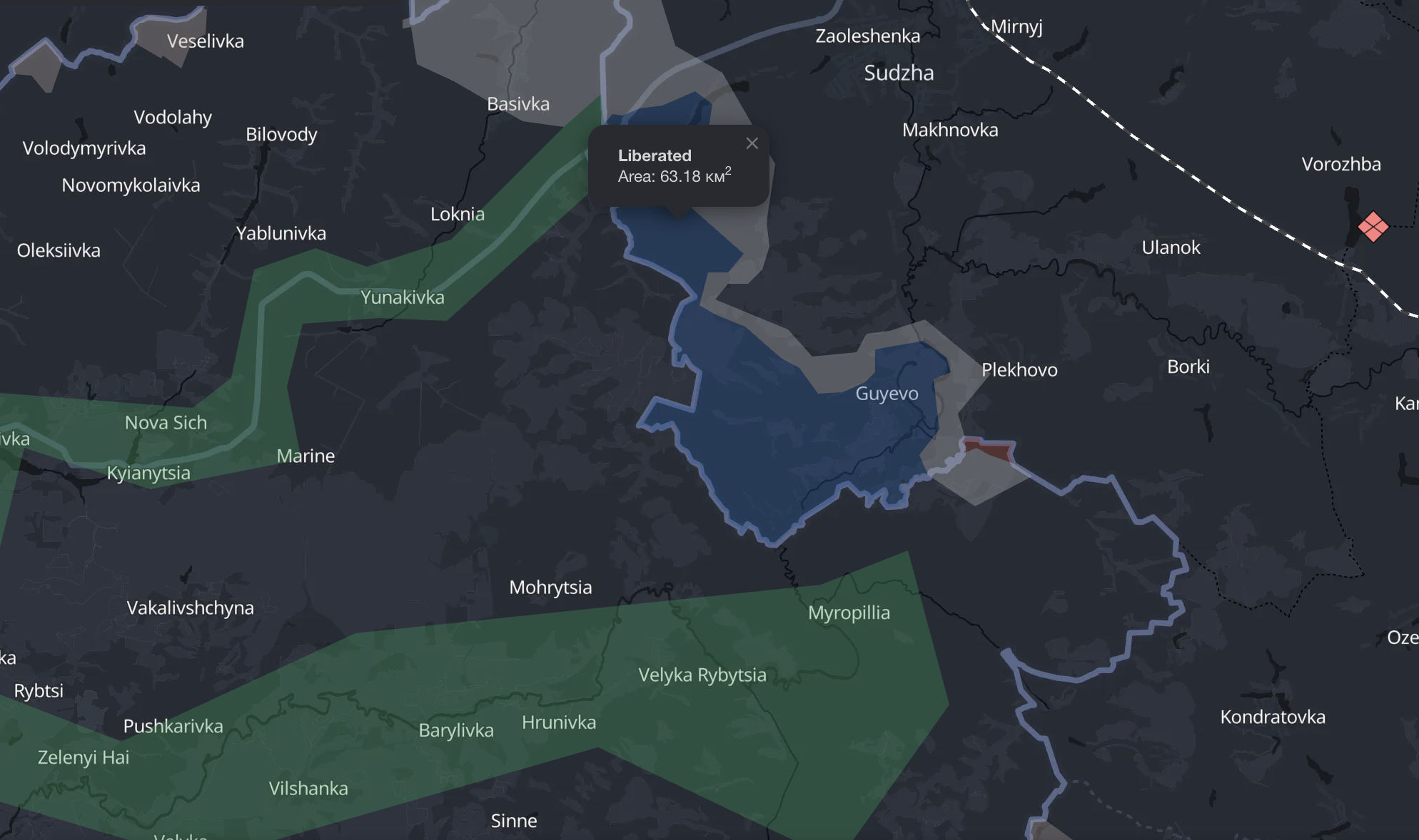 Situation in Russia's Kursk region: Ukraine's General Staff updated battle map on April 7