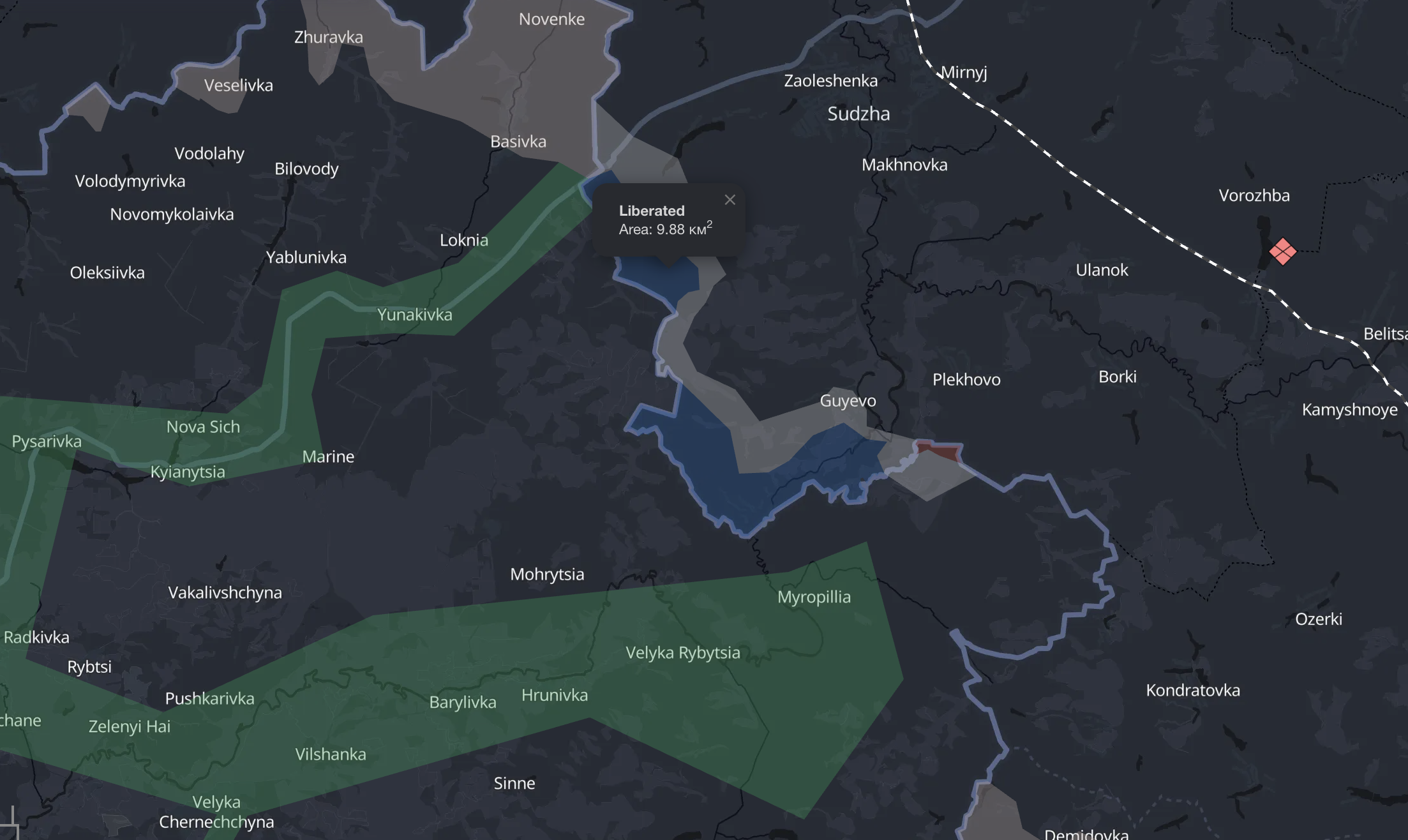 Russian forces advance again in Kursk region as new battle maps released