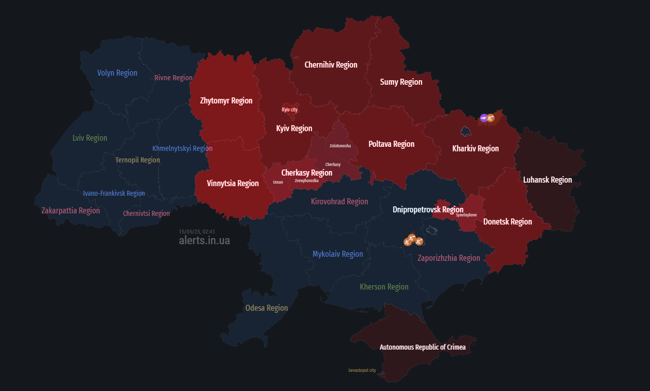 Ukraine under attack by Russian Shahed drones, regions at risk