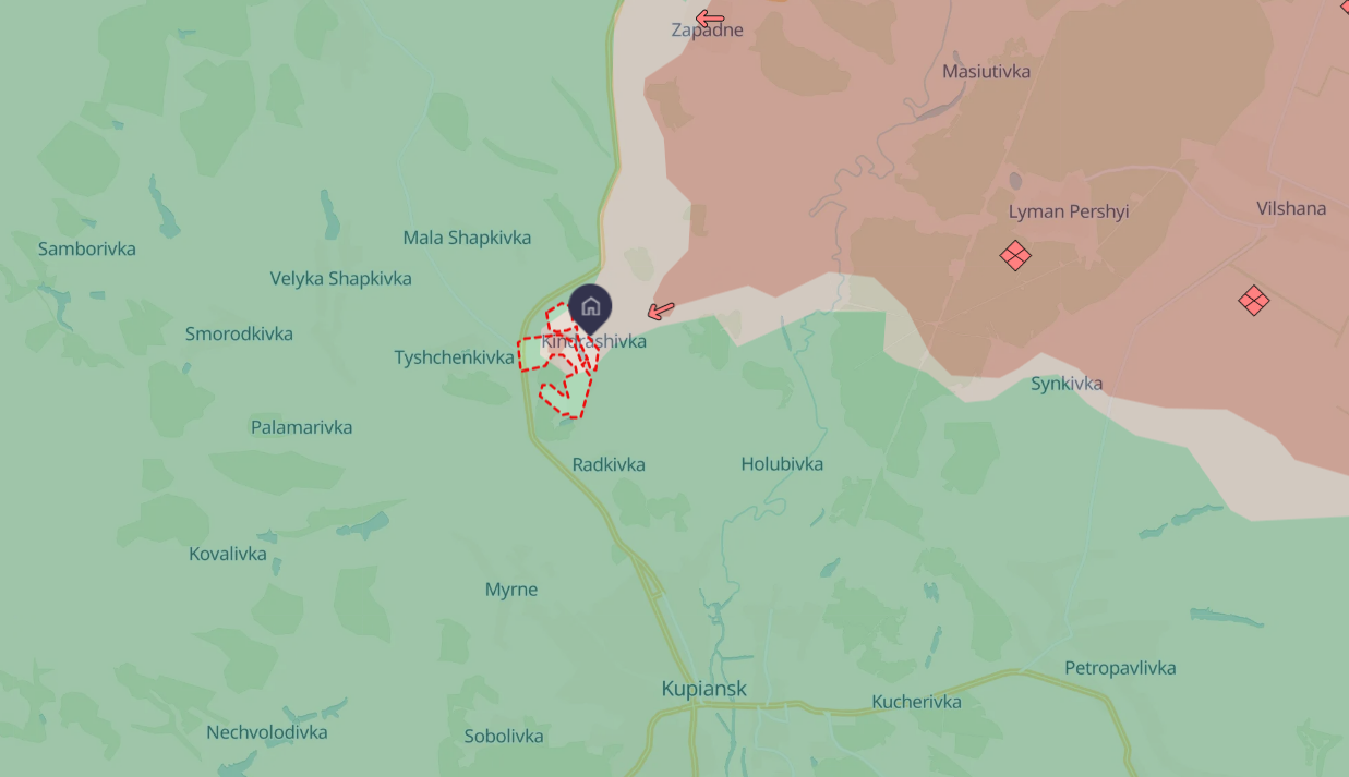 Russians create enclave near Kupiansk