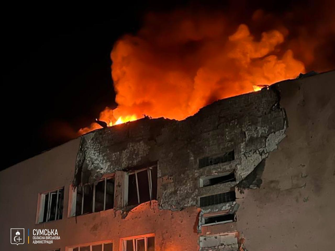 Russia strikes Ukraine's Shostka: Fires broke out, destruction occurred