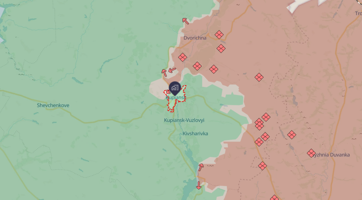 Russians try to sneak into Kupiansk through pipeline, but fail