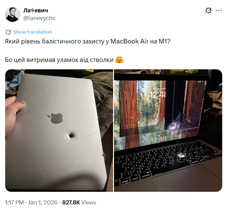 MacBook made Ukrainian soldier a global headline — Story behind it