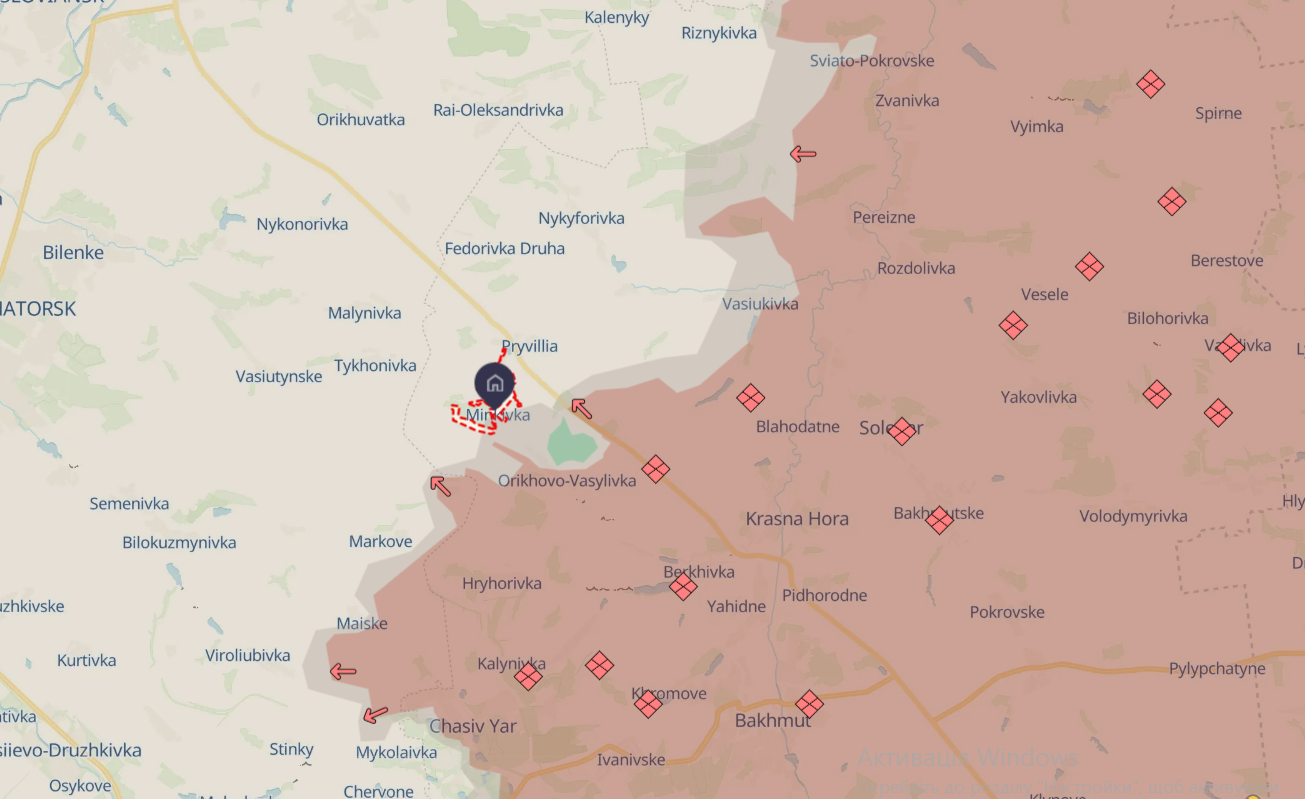 Ukrainian army dismisses Russian claims of taking Minkivka in Donetsk region