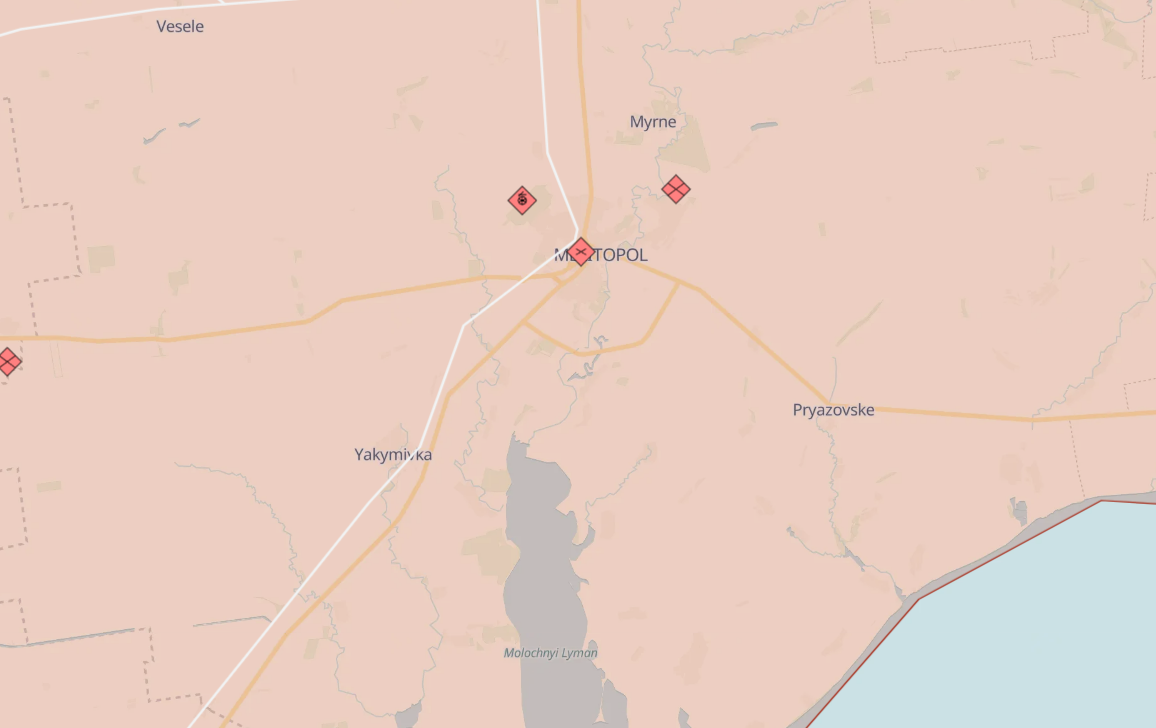 Explosions rock town near Russian-occupied Melitopol in Zaporizhzhia region