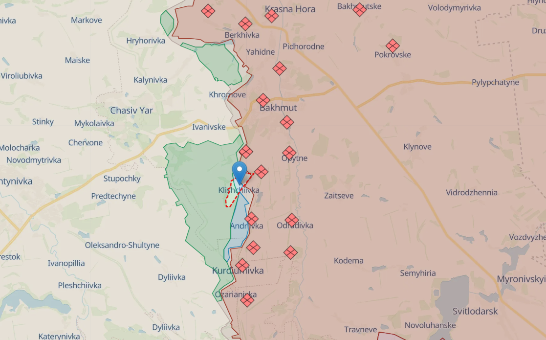 General Staff says Ukrainian troops achieved partial success in Klishchiivka, Donetsk region