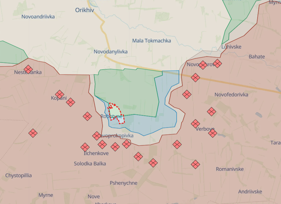 Ukrainian military advances up to 600m near Robotyne, Zaporizhzhia region