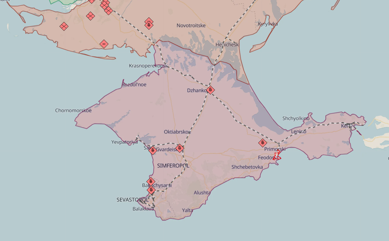 Ukraine's Security Service and Intelligence attack Russian oil depot in Feodosia, Crimea