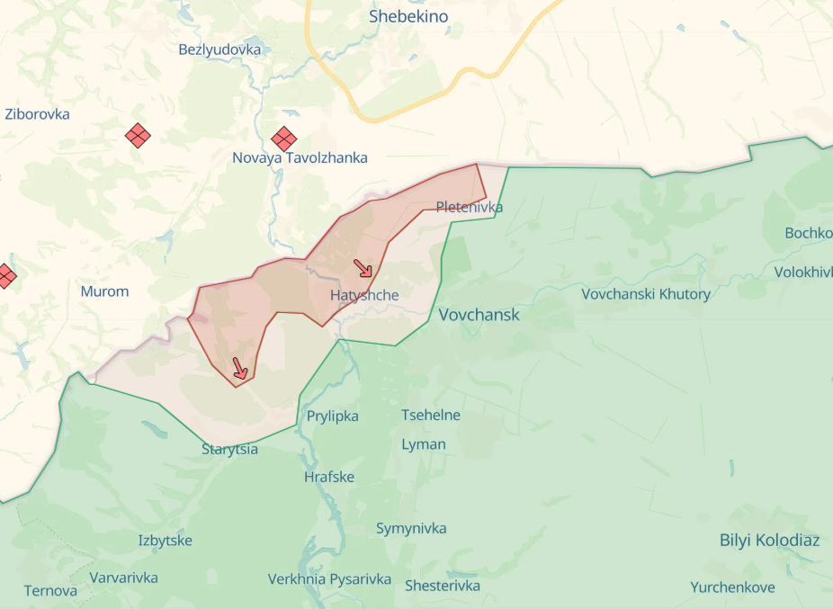 Vovchansk on combat operations map - What's happening in city | RBC-Ukraine