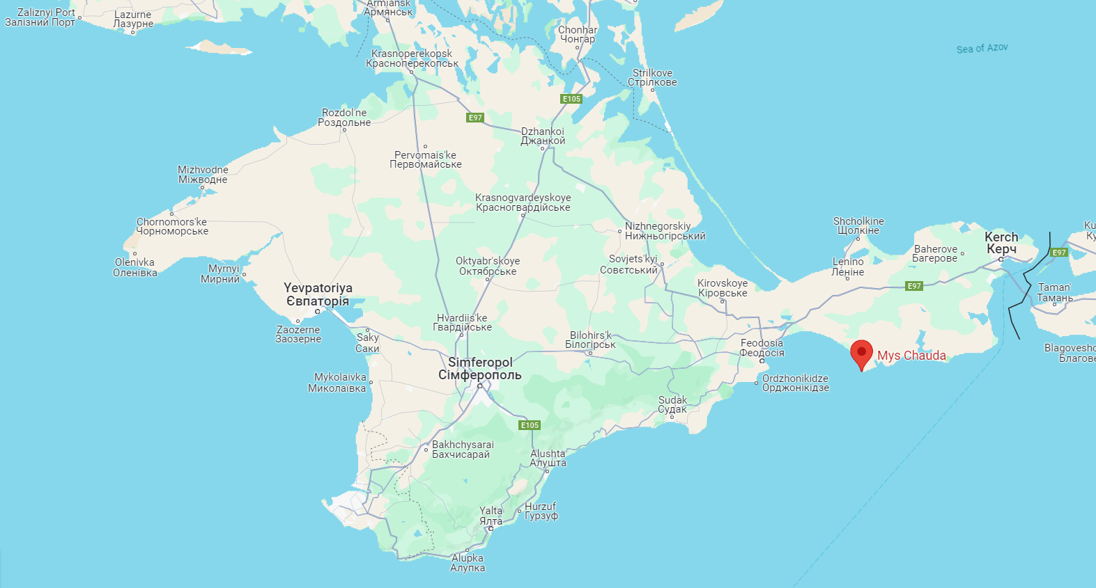 Fire reported at launch site for Russian Shahed drones in Crimea