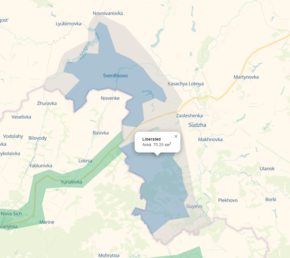 Fighting in Kursk region: Map of gray zones as on August 9