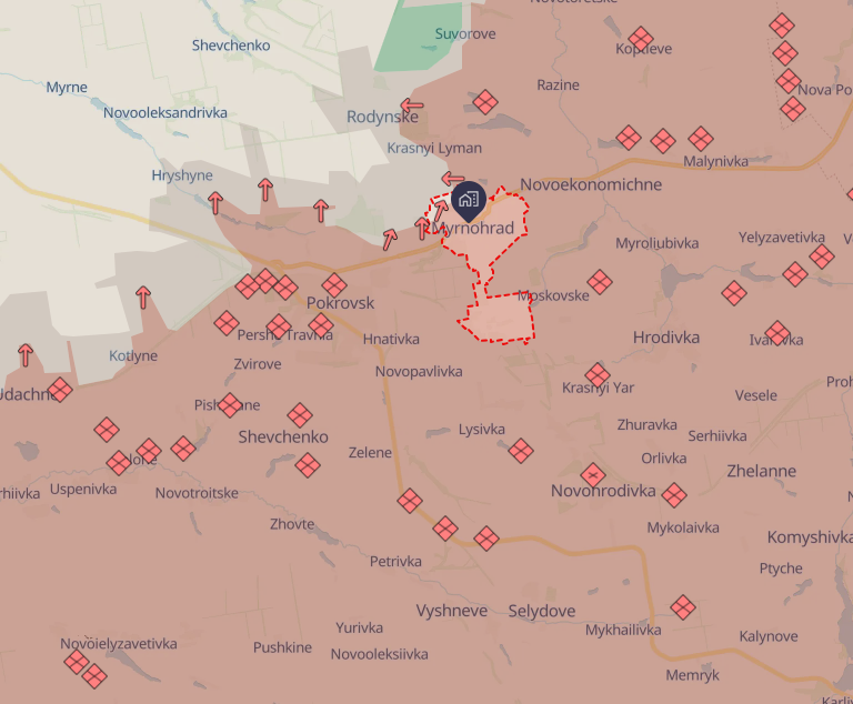 Russia turns center of Myrnohrad into antenna network - What's behind it