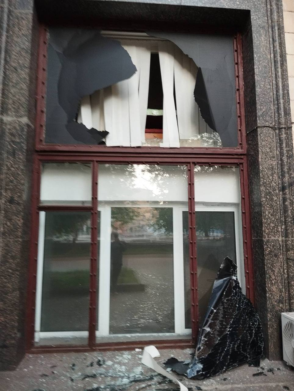 Historic Kyiv post office on Maidan damaged in Russian attack