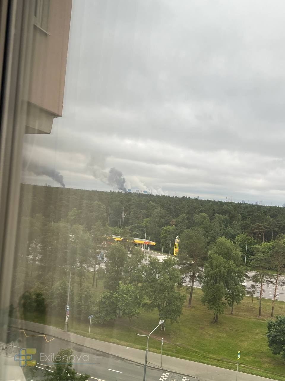 Moscow under drone attack as refinery burns and thick smoke rises over city