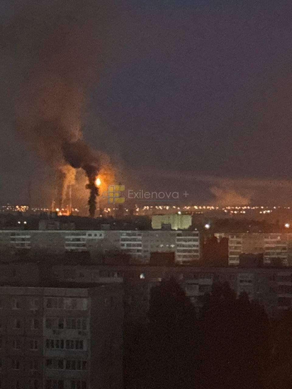 Drone attack sets oil refinery ablaze in Russia’s Saratov