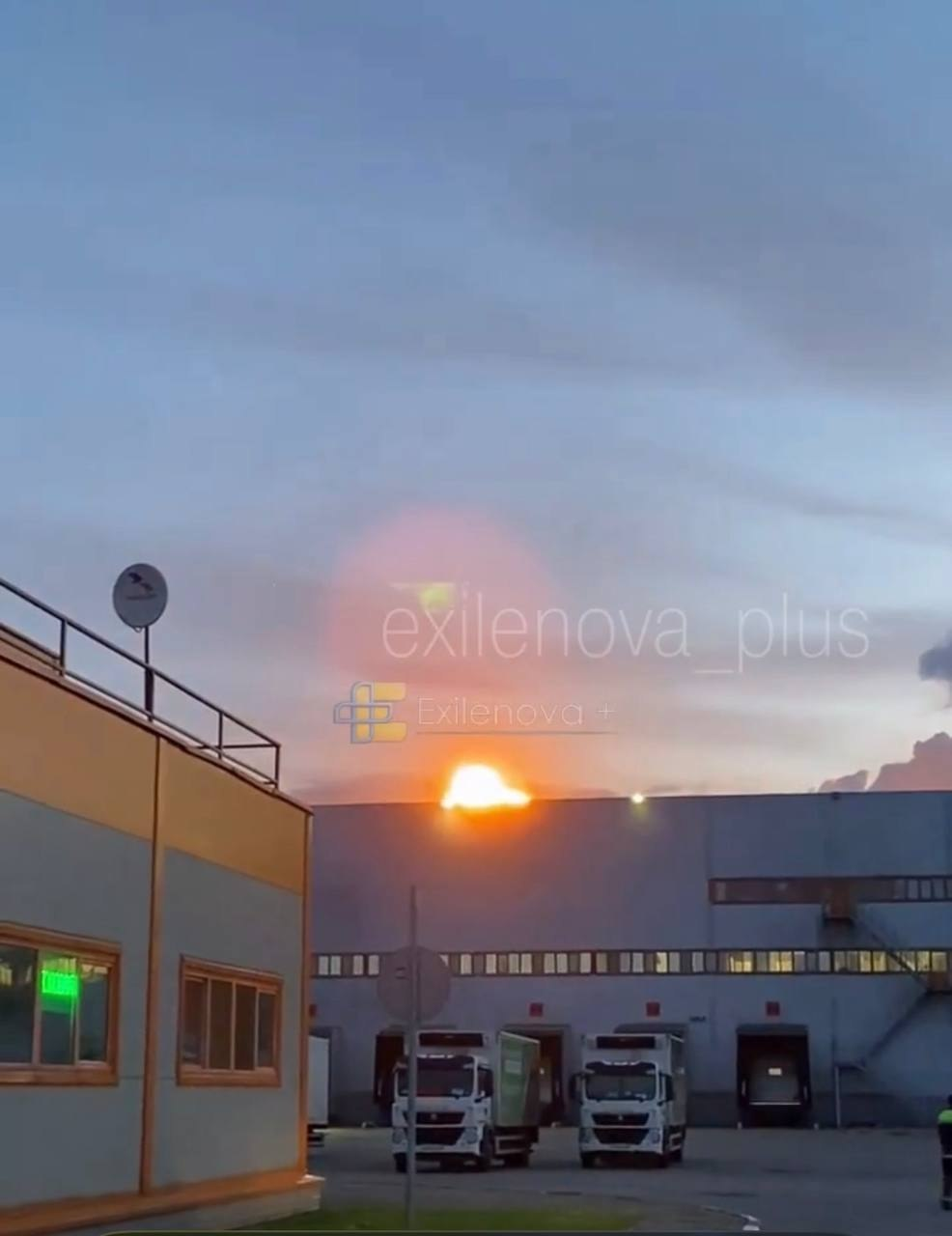 Drones hit St. Petersburg and Tver as massive fire erupts at Wildberries
