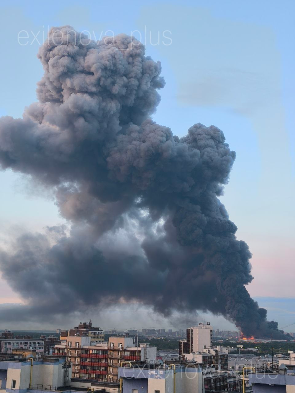 Drones hit St. Petersburg and Tver as massive fire erupts at Wildberries