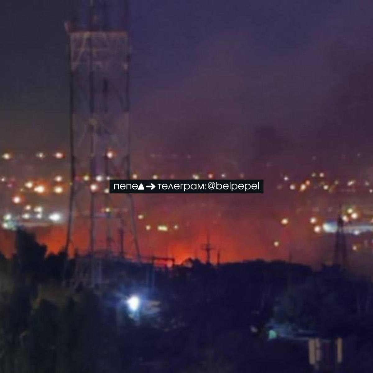 Drones swarm Russian Belgorod, setting warehouses and energy facilities ablaze