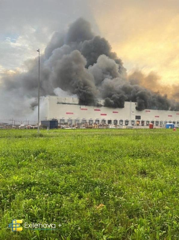 Drone swarm hits Russia's Ryazan, Wildberries warehouse and oil refinery erupt in flames